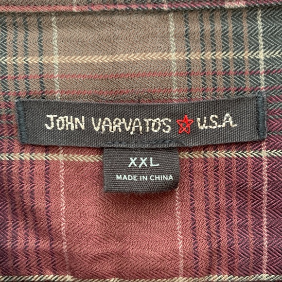John Varvatos Men’s XXL Long Sleeve Shirt Plaid - Picture 7 of 12